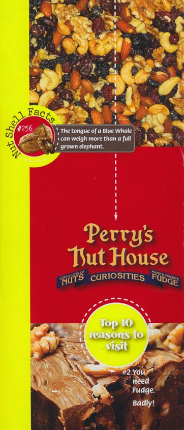 Brochure, Perry's Nut House, 45 Searsport Avenue, Belfast, Maine