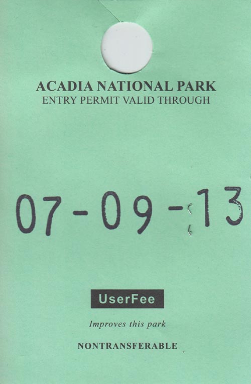 Acadia National Park Entry Permit