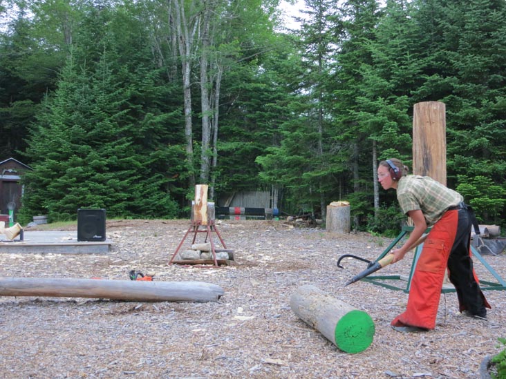 Timber Tina's Great Maine Lumberjack Show, Trenton, Maine, July 4, 2013