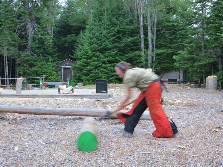 Timber Tina's Great Maine Lumberjack Show, Trenton, Maine, July 4, 2013