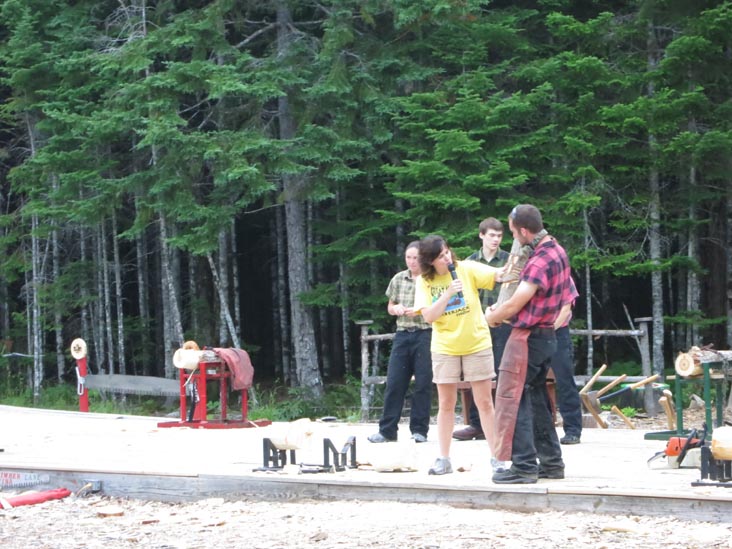 Timber Tina's Great Maine Lumberjack Show, Trenton, Maine, July 4, 2013