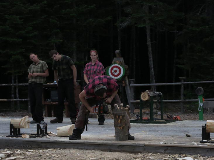 Timber Tina's Great Maine Lumberjack Show, Trenton, Maine, July 4, 2013