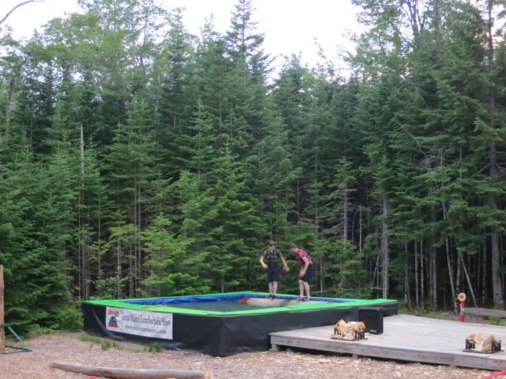 Log Rolling, Timber Tina's Great Maine Lumberjack Show, Trenton, Maine, July 4, 2013