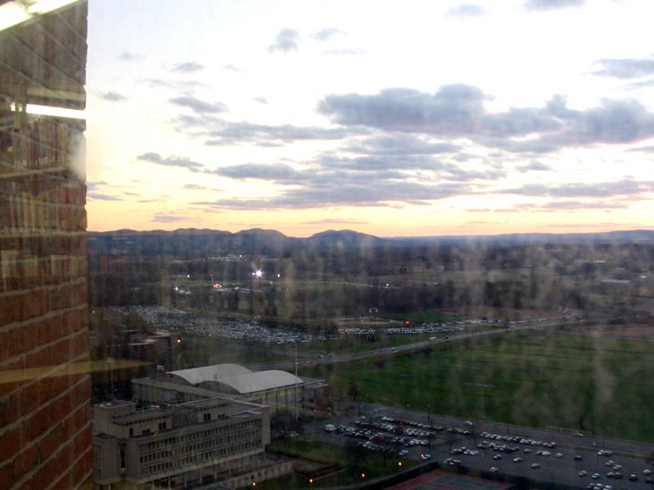 Sunset From Floor 23, W.E.B. Du Bois Library, University of Massachusetts, Amherst, Massachusetts, December 2, 2006, 4:16 p.m.