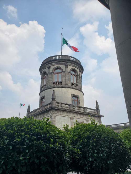 Jardín de Alcazar, Castillo de Chapultepec/Chapultepec Castle, Bosque de Chapultepec, Mexico City/Ciudad de México, Mexico, September 1, 2023