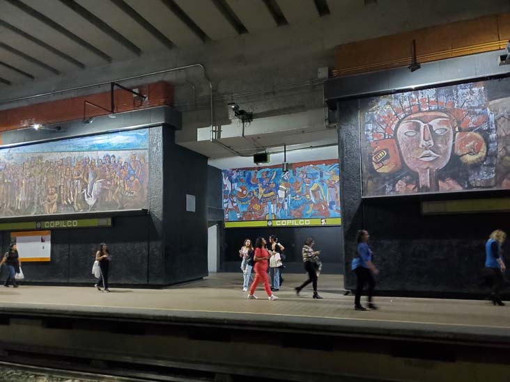 El Perfil del Tiempo Murals, Coplico Metro Station, Mexico City/Ciudad de México, Mexico, September 4, 2023