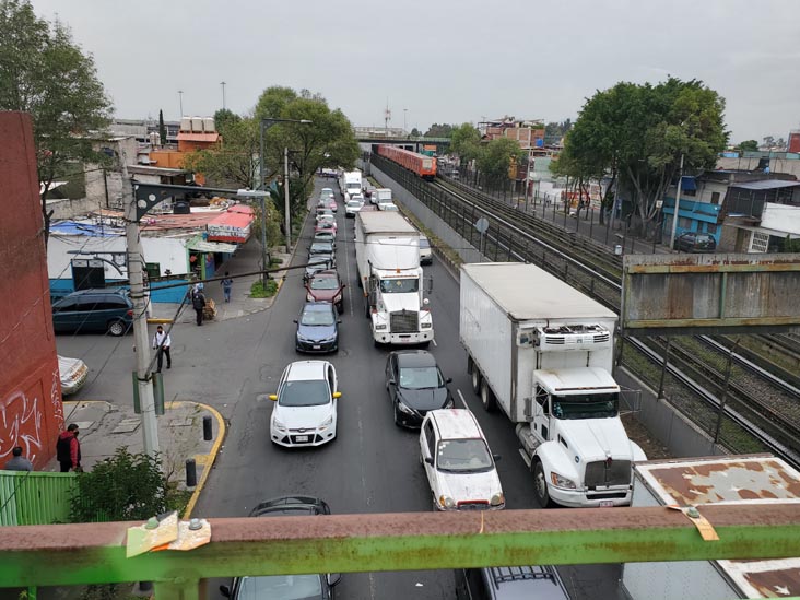 Outside Pantitlán Metro Station, Iztacalco, Mexico City/Ciudad de México, Mexico, August 27, 2021