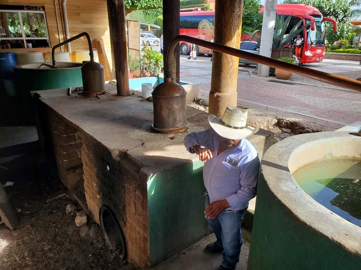 Distillation Process, El Rey de Matalán, Tlacolula de Matamoros, Oaxaca, México, August 20, 2023