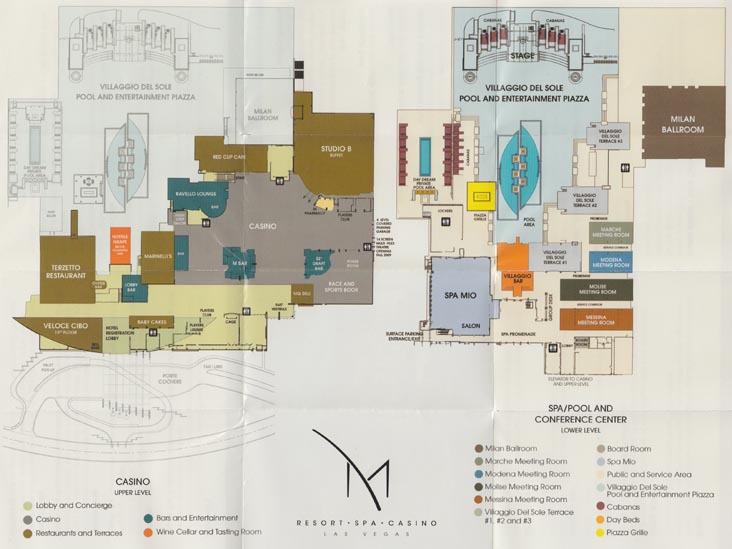 M resort casino floor plan