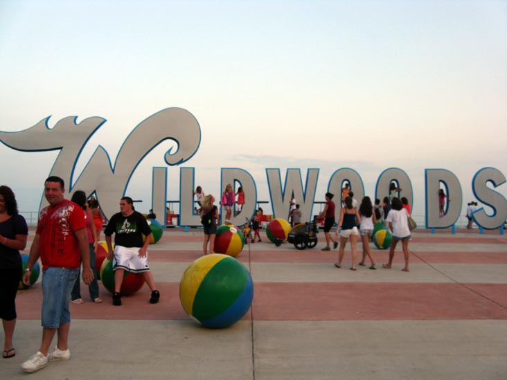 Wildwoods Sign, Boardwalk at East Rio Grande Avenue, Wildwood, New Jersey