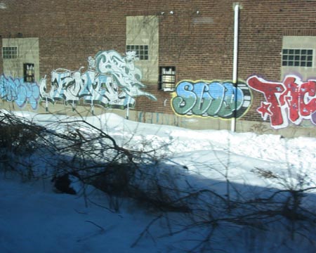 Graffiti Near Elizabeth, NJ, New Jersey Transit's Northeast Corridor Line