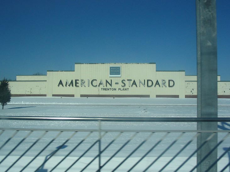 American-Standard Trenton Plant, New Jersey Transit's Northeast Corridor Line