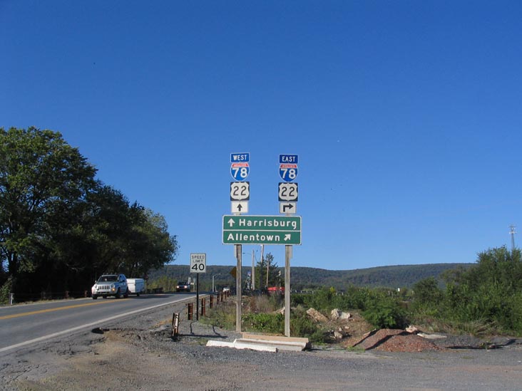 Interstate 78 On-Ramp, Stoudt's Fruit Stand, Old Route 22, Shartlesville, Pennsylvania