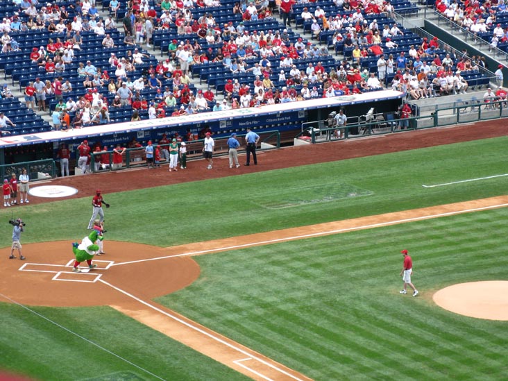 Ceremonial First Pitch, Philadelphia Phillies vs. Arizona Diamondbacks, Citizens Bank Park, Philadelphia, Pennsylvania, July 13, 2008