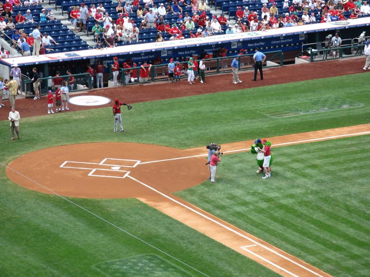 Ceremonial First Pitch, Philadelphia Phillies vs. Arizona Diamondbacks, Citizens Bank Park, Philadelphia, Pennsylvania, July 13, 2008