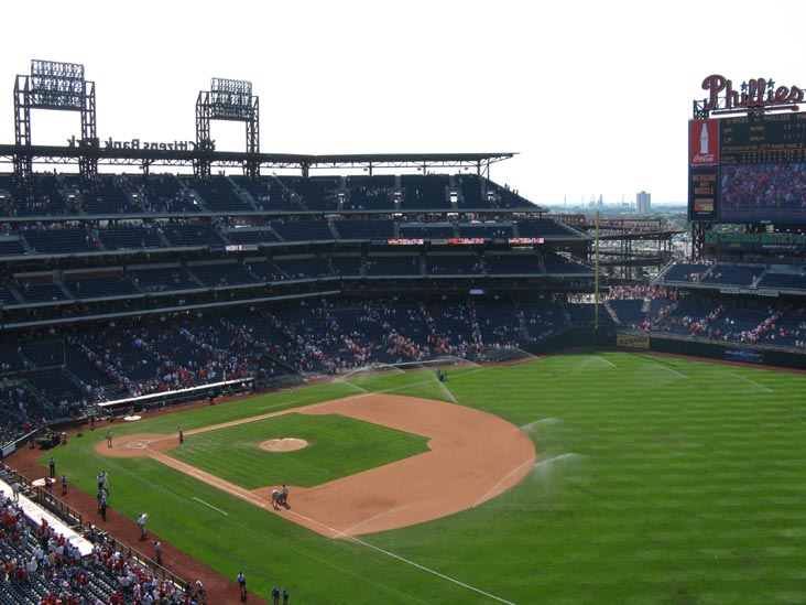 Postgame Sprinklers, Philadelphia Phillies vs. Arizona Diamondbacks, Citizens Bank Park, Philadelphia, Pennsylvania, July 13, 2008