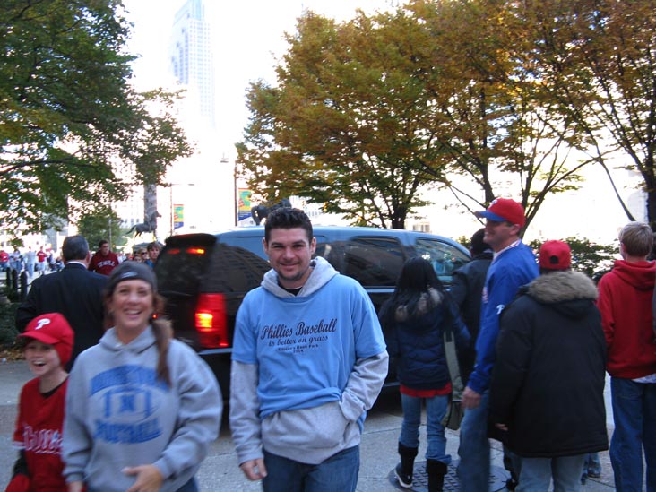 Mayor Michael Nutter Leaving City Hall, 2008 Phillies World Series Parade, Center City, Philadelphia, Pennsylvania, October 31, 2008, 10:59 a.m.