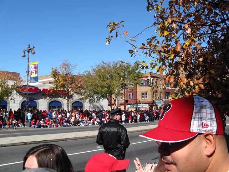 Crowds Waiting on Broad Street Near Bainbridge Street, 2008 Phillies World Series Parade, South Philadelphia, Philadelphia, Pennsylvania, October 31, 2008, 12:04 p.m.