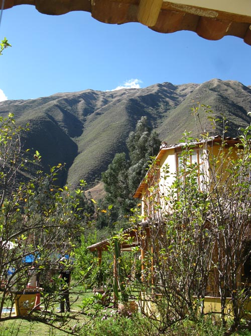 View From Room 6, El Huerto Paraíso Sacred Valley Lodge, Chichubamba, Urubamba, Cusco Region, Peru