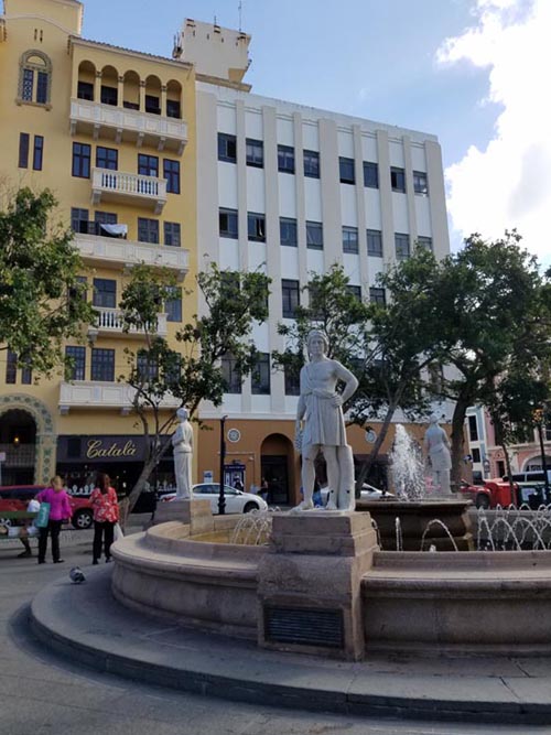 Plaza de Armas, Old San Juan/Viejo San Juan, San Juan, Puerto Rico, February 20, 2018