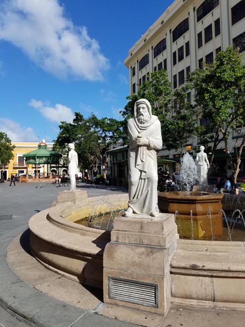 Plaza de Armas, Old San Juan/Viejo San Juan, San Juan, Puerto Rico, February 20, 2018