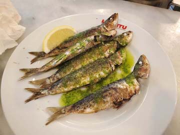 Sardines, Lluritu, Barcelona, Spain, April 30, 2024