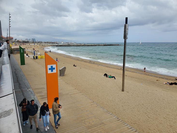 Passeig Marítim de la Barceloneta, Barcelona, Spain, April 27, 2024