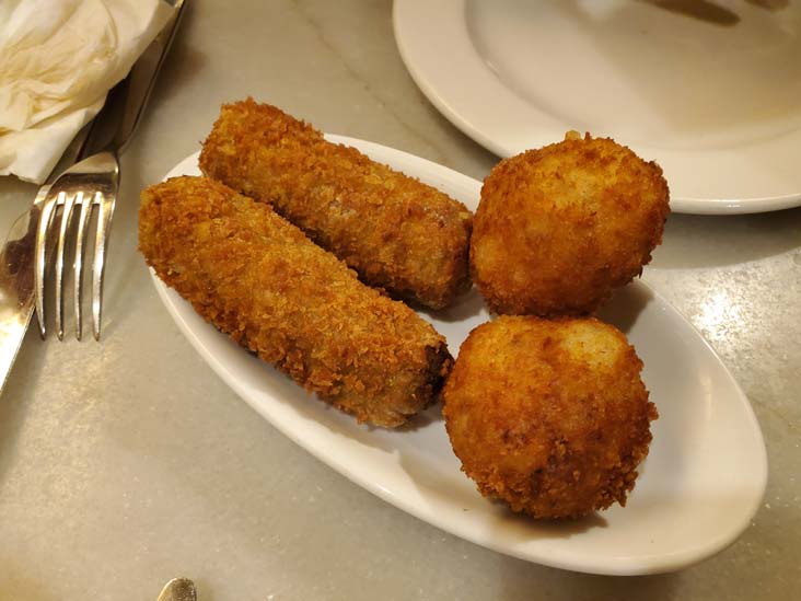 Croquetas Jamon and Queso, Bar del Pla, El Born, Barcelona, Spain, April 29, 2024