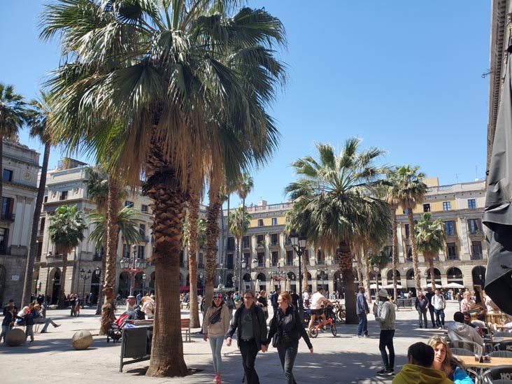 Plaça Reial, Barri Gòtic/Gothic Quarter, Barcelona, Spain, April 24, 2024