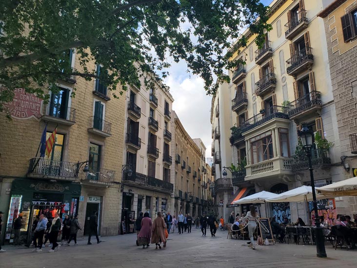 Plaça de Sant Josep Oriol, Barri Gòtic/Gothic Quarter, Barcelona, Spain, April 26, 2024