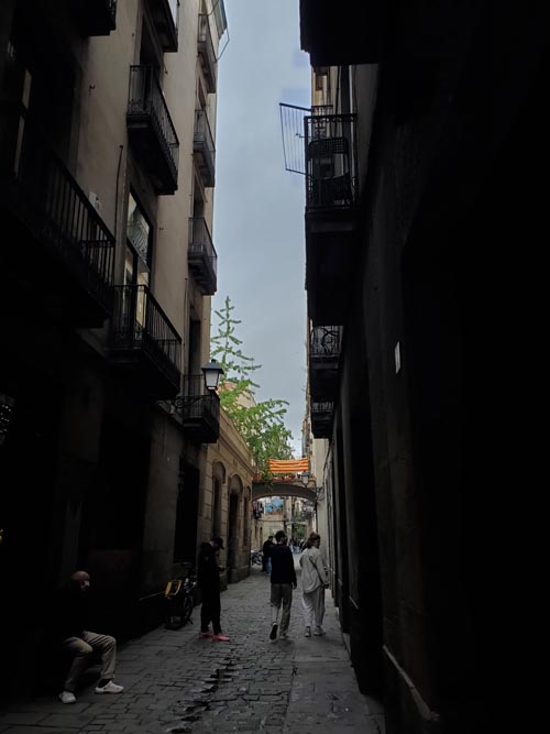 Carrer de la Carabassa, Barri Gòtic/Gothic Quarter, Barcelona, Spain, April 27, 2024