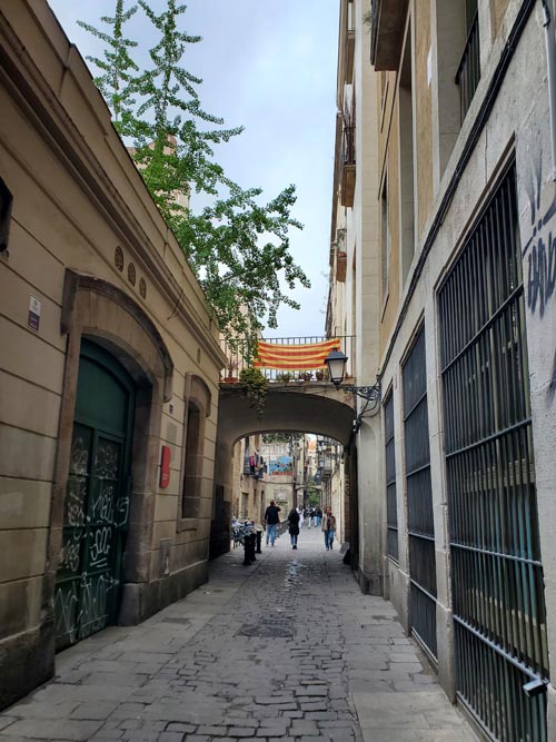 Carrer de la Carabassa, Barri Gòtic/Gothic Quarter, Barcelona, Spain, April 27, 2024