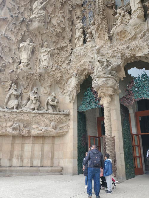 Nativity Façade, Basílica de la Sagrada Família, Barcelona, Spain, April 25, 2024