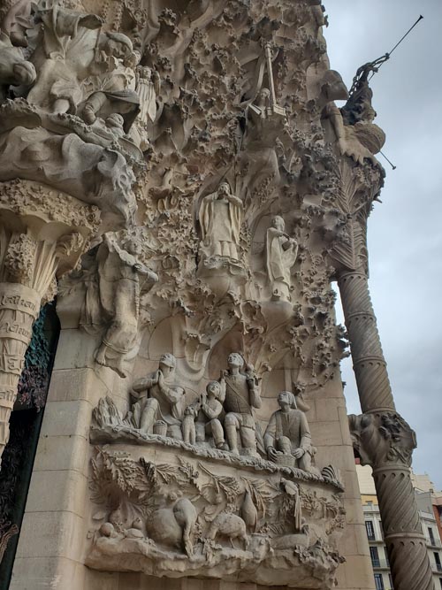 Nativity Façade, Basílica de la Sagrada Família, Barcelona, Spain, April 25, 2024