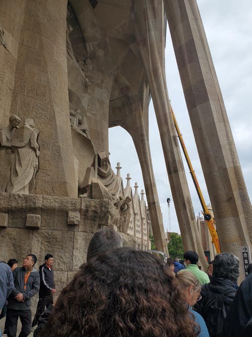 Passion Façade, Basílica de la Sagrada Família, Barcelona, Spain, April 25, 2024