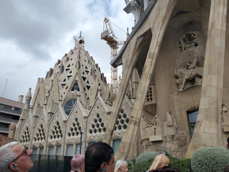 Passion Façade, Basílica de la Sagrada Família, Barcelona, Spain, April 25, 2024