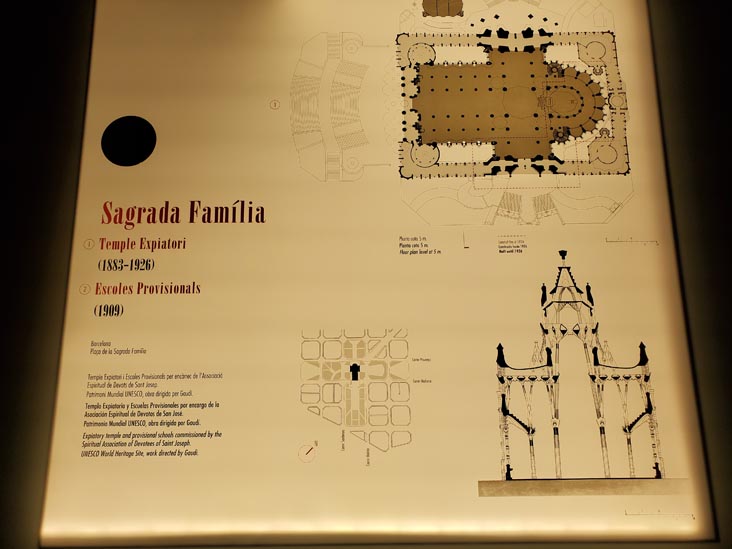 Sagrada Família Plan, Attic, La Pedrera-Casa Milà, Barcelona, Spain, April 26, 2024