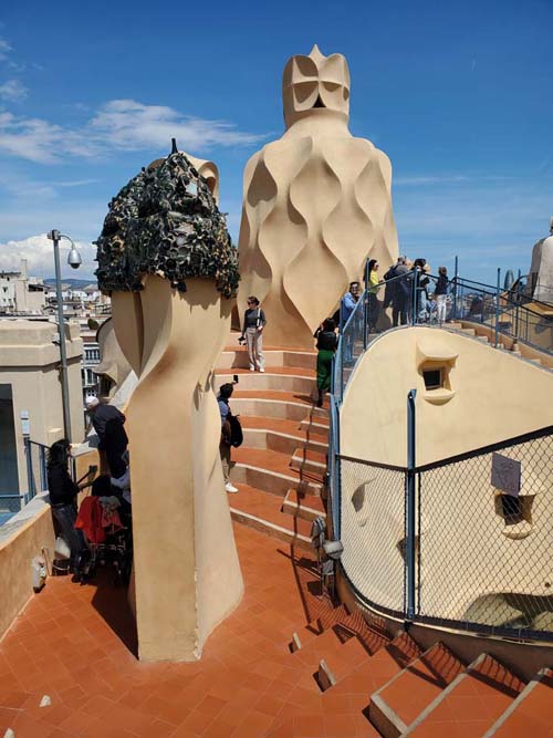 Terrace, La Pedrera-Casa Milà, Barcelona, Spain, April 26, 2024