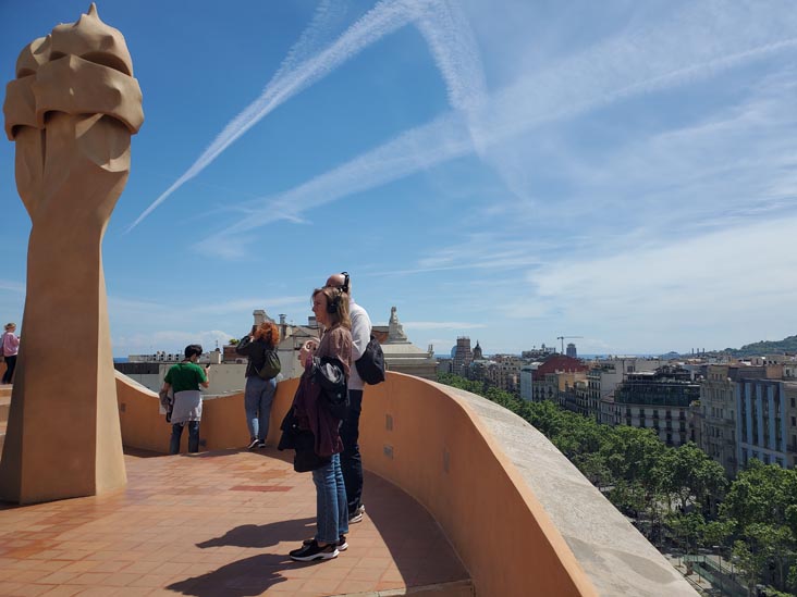 Terrace, La Pedrera-Casa Milà, Barcelona, Spain, April 26, 2024