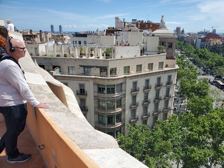 View From Terrace, La Pedrera-Casa Milà, Barcelona, Spain, April 26, 2024