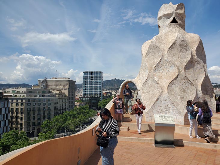 Terrace, La Pedrera-Casa Milà, Barcelona, Spain, April 26, 2024