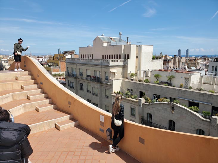 Terrace, La Pedrera-Casa Milà, Barcelona, Spain, April 26, 2024