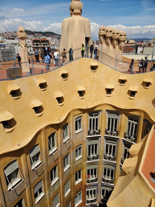 Terrace, La Pedrera-Casa Milà, Barcelona, Spain, April 26, 2024