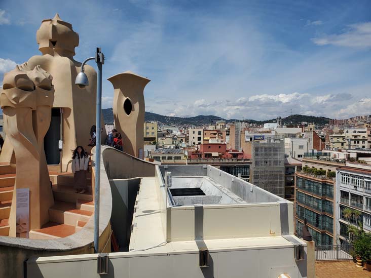 Terrace, La Pedrera-Casa Milà, Barcelona, Spain, April 26, 2024