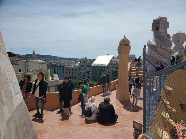 Terrace, La Pedrera-Casa Milà, Barcelona, Spain, April 26, 2024