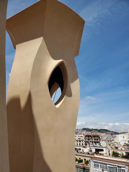 Terrace, La Pedrera-Casa Milà, Barcelona, Spain, April 26, 2024