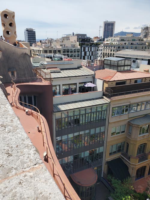 View From Terrace, La Pedrera-Casa Milà, Barcelona, Spain, April 26, 2024