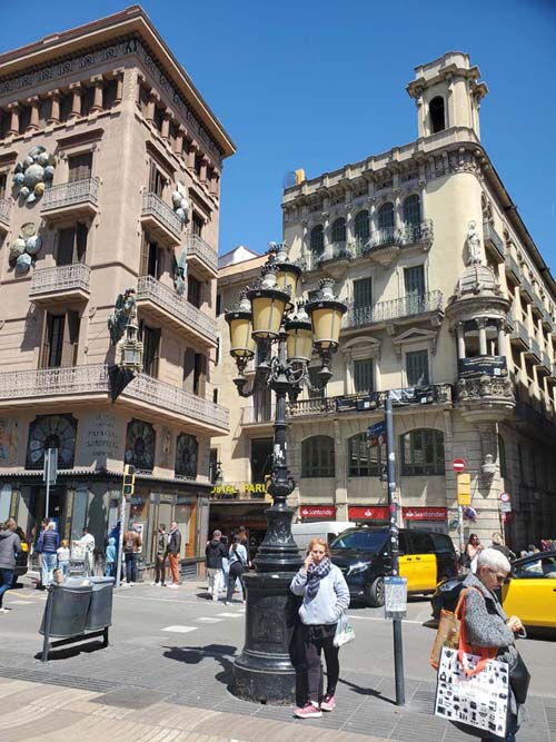 Plaça de la Boqueria, La Rambla, Barcelona, Spain, April 24, 2024