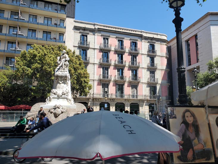 Plaça del Teatre, La Rambla, Barcelona, Spain, April 24, 2024