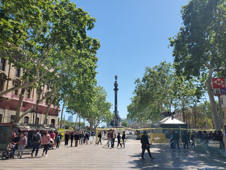 Monument a Colom/Columbus Monument, La Rambla, Barcelona, Spain, April 24, 2024